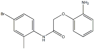 2-(2-aminophenoxy)-N-(4-bromo-2-methylphenyl)acetamide Struktur