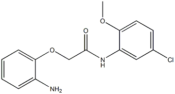 2-(2-aminophenoxy)-N-(5-chloro-2-methoxyphenyl)acetamide Struktur