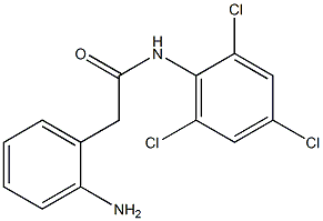 2-(2-aminophenyl)-N-(2,4,6-trichlorophenyl)acetamide Struktur