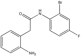 2-(2-aminophenyl)-N-(2-bromo-4-fluorophenyl)acetamide Struktur