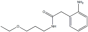 2-(2-aminophenyl)-N-(3-ethoxypropyl)acetamide Struktur