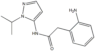 2-(2-aminophenyl)-N-[1-(propan-2-yl)-1H-pyrazol-5-yl]acetamide Struktur