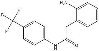 2-(2-aminophenyl)-N-[4-(trifluoromethyl)phenyl]acetamide Struktur