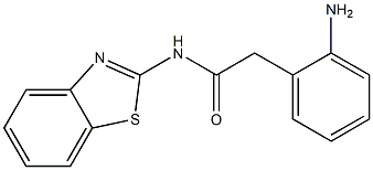 2-(2-aminophenyl)-N-1,3-benzothiazol-2-ylacetamide Struktur