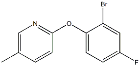 2-(2-bromo-4-fluorophenoxy)-5-methylpyridine Struktur