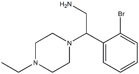 2-(2-bromophenyl)-2-(4-ethylpiperazin-1-yl)ethanamine Struktur