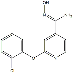 2-(2-chlorophenoxy)-N'-hydroxypyridine-4-carboximidamide Struktur