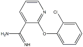 2-(2-chlorophenoxy)pyridine-3-carboximidamide Struktur