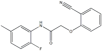 2-(2-cyanophenoxy)-N-(2-fluoro-5-methylphenyl)acetamide Struktur