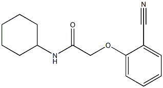 2-(2-cyanophenoxy)-N-cyclohexylacetamide Struktur