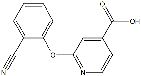 2-(2-cyanophenoxy)pyridine-4-carboxylic acid Struktur