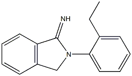 2-(2-ethylphenyl)-2,3-dihydro-1H-isoindol-1-imine Struktur