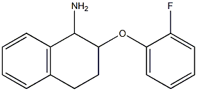 2-(2-fluorophenoxy)-1,2,3,4-tetrahydronaphthalen-1-amine Struktur