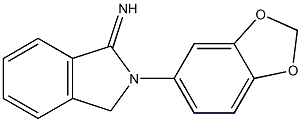 2-(2H-1,3-benzodioxol-5-yl)-2,3-dihydro-1H-isoindol-1-imine Struktur