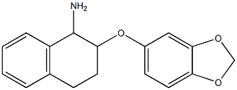 2-(2H-1,3-benzodioxol-5-yloxy)-1,2,3,4-tetrahydronaphthalen-1-amine Struktur