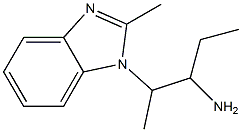 2-(2-methyl-1H-1,3-benzodiazol-1-yl)pentan-3-amine Struktur