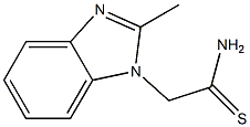 2-(2-methyl-1H-benzimidazol-1-yl)ethanethioamide Struktur