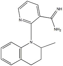 2-(2-methyl-3,4-dihydroquinolin-1(2H)-yl)pyridine-3-carboximidamide Struktur