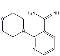 2-(2-methylmorpholin-4-yl)pyridine-3-carboximidamide Struktur