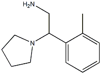 2-(2-methylphenyl)-2-pyrrolidin-1-ylethanamine Struktur