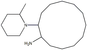 2-(2-methylpiperidin-1-yl)cyclododecan-1-amine Struktur