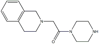 2-(2-oxo-2-piperazin-1-ylethyl)-1,2,3,4-tetrahydroisoquinoline Struktur