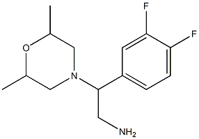 2-(3,4-difluorophenyl)-2-(2,6-dimethylmorpholin-4-yl)ethanamine Struktur