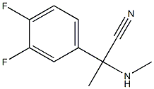 2-(3,4-difluorophenyl)-2-(methylamino)propanenitrile Struktur