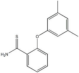 2-(3,5-dimethylphenoxy)benzene-1-carbothioamide Struktur