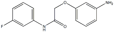 2-(3-aminophenoxy)-N-(3-fluorophenyl)acetamide Struktur