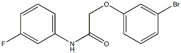 2-(3-bromophenoxy)-N-(3-fluorophenyl)acetamide Struktur