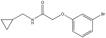 2-(3-bromophenoxy)-N-(cyclopropylmethyl)acetamide Struktur