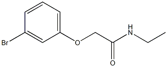 2-(3-bromophenoxy)-N-ethylacetamide Struktur