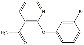 2-(3-bromophenoxy)nicotinamide Struktur