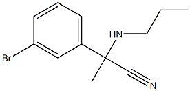 2-(3-bromophenyl)-2-(propylamino)propanenitrile Struktur