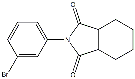 2-(3-bromophenyl)hexahydro-1H-isoindole-1,3(2H)-dione Struktur