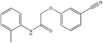 2-(3-cyanophenoxy)-N-(2-methylphenyl)acetamide Struktur