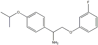 2-(3-fluorophenoxy)-1-(4-isopropoxyphenyl)ethanamine Struktur