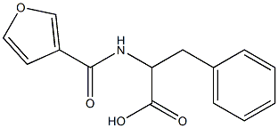 2-(3-furoylamino)-3-phenylpropanoic acid Struktur