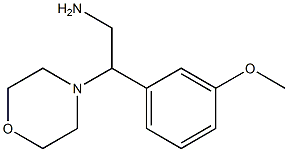 2-(3-methoxyphenyl)-2-morpholin-4-ylethanamine Struktur