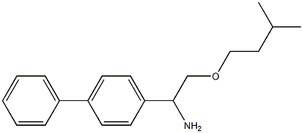 2-(3-methylbutoxy)-1-(4-phenylphenyl)ethan-1-amine Struktur