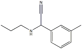 2-(3-methylphenyl)-2-(propylamino)acetonitrile Struktur