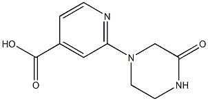 2-(3-oxopiperazin-1-yl)pyridine-4-carboxylic acid Struktur