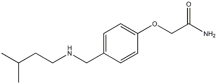 2-(4-{[(3-methylbutyl)amino]methyl}phenoxy)acetamide Struktur