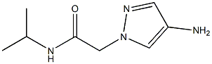 2-(4-amino-1H-pyrazol-1-yl)-N-(propan-2-yl)acetamide Struktur