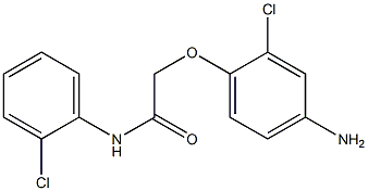 2-(4-amino-2-chlorophenoxy)-N-(2-chlorophenyl)acetamide Struktur