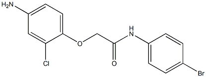 2-(4-amino-2-chlorophenoxy)-N-(4-bromophenyl)acetamide Struktur