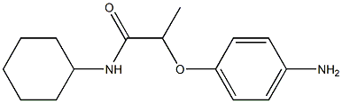 2-(4-aminophenoxy)-N-cyclohexylpropanamide Struktur