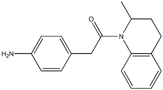 2-(4-aminophenyl)-1-(2-methyl-1,2,3,4-tetrahydroquinolin-1-yl)ethan-1-one Struktur