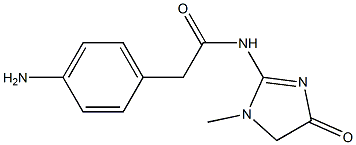 2-(4-aminophenyl)-N-(1-methyl-4-oxo-4,5-dihydro-1H-imidazol-2-yl)acetamide Struktur